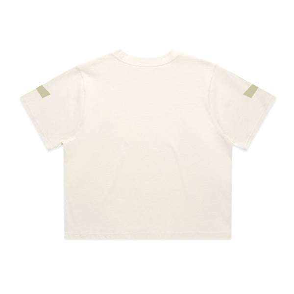 Corner Crop Tee Ecru