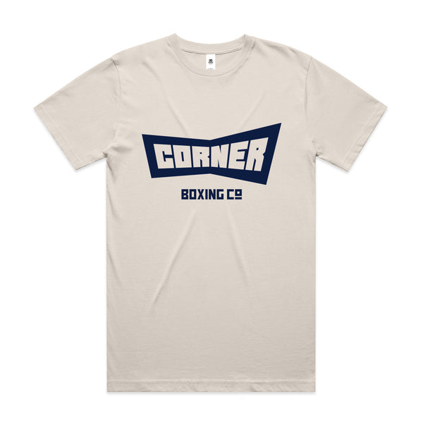 Corner Icon Tee Bone + Navy